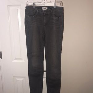 PAIGE grey straight leg jeans in GREAT shape!